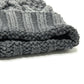 MONCLER Logo Knitted Apparel Beanie Wool Women's Gray