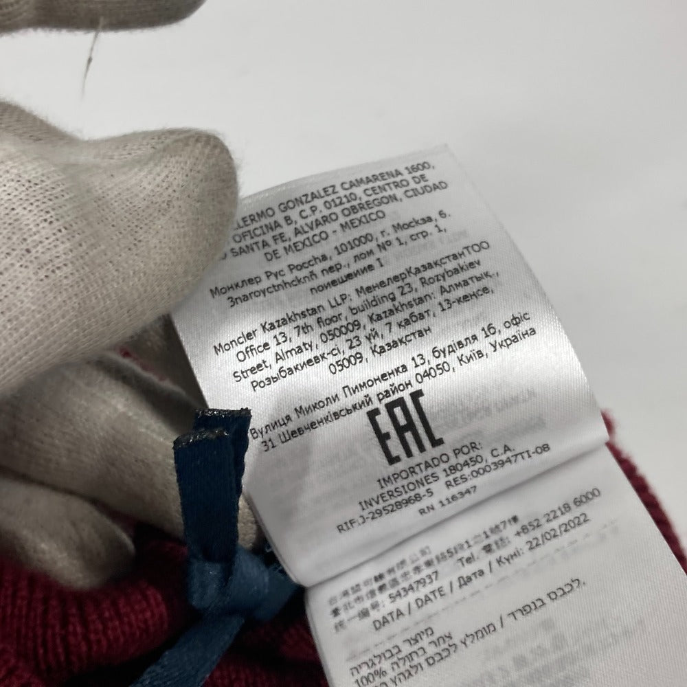 MONCLER スヌード アクセサリー マフラー ウール ユニセックス ワインレッド - brandshop-reference