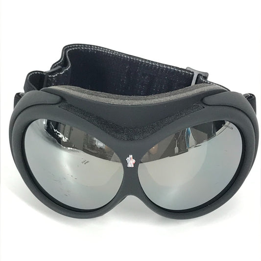MONCLER めがね メガネ アイウェア 眼鏡 ロゴ ゴーグル スキー スノボー スポーツ サングラス プラスチック ユニセックス ブラック