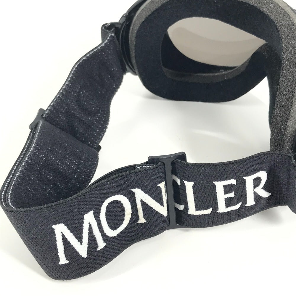 MONCLER めがね メガネ アイウェア 眼鏡 ロゴ ゴーグル スキー スノボー スポーツ サングラス プラスチック ユニセックス ブラック