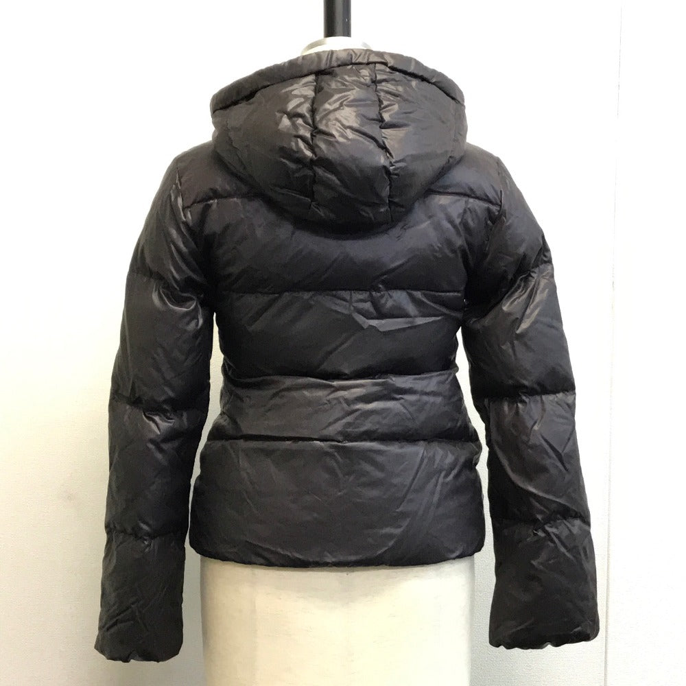 DUVETICA Women's Short Hooded Zip-Up Down Jacket in Polyamide, Dark Purple