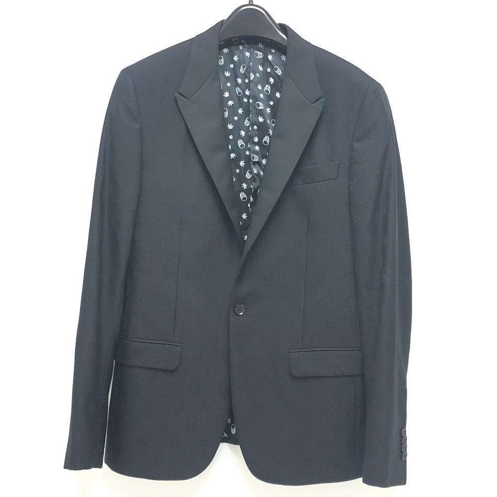 Lucien Pellat-Finet Men's Black Skull Print Tailored Jacket