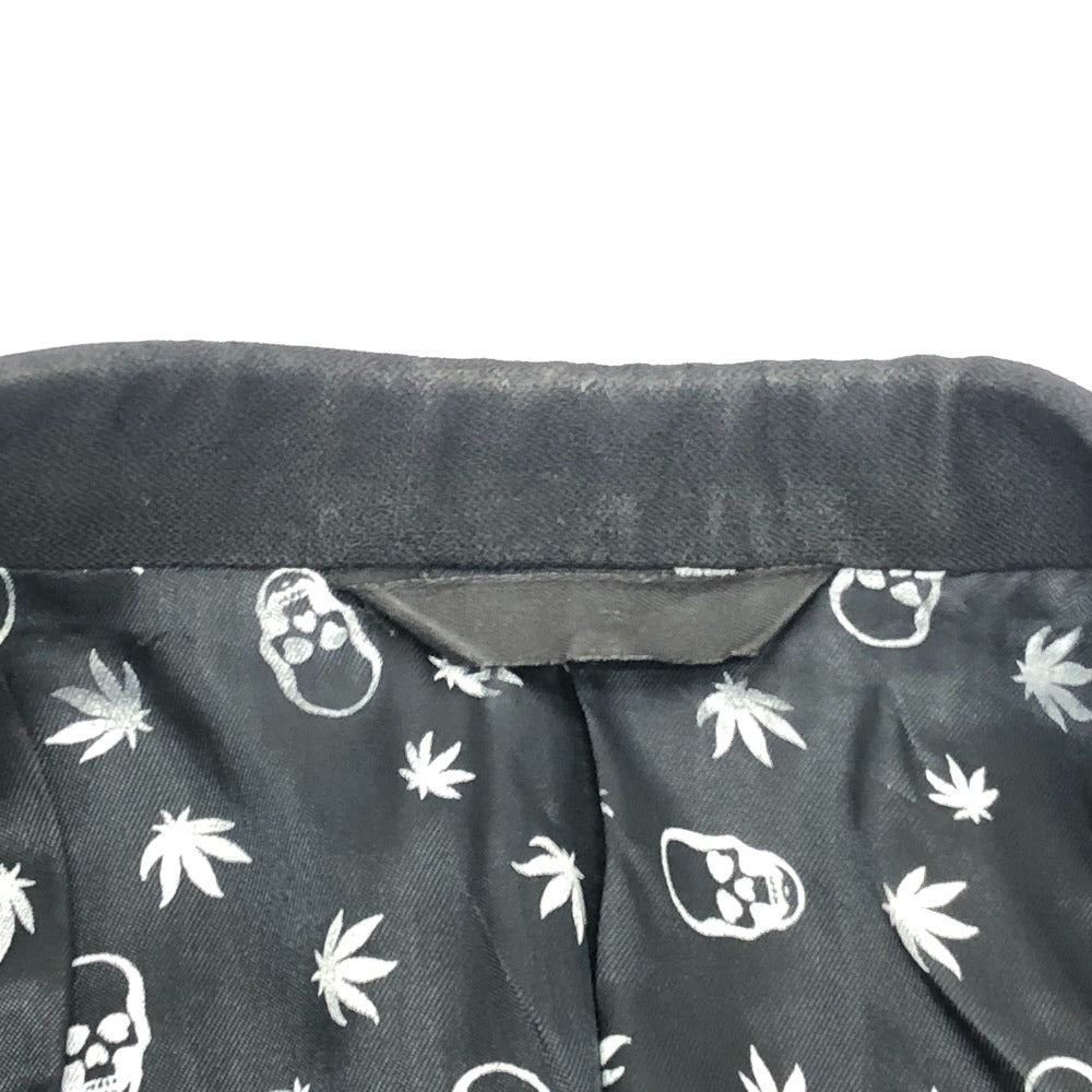 Lucien Pellat-Finet Men's Black Skull Print Tailored Jacket
