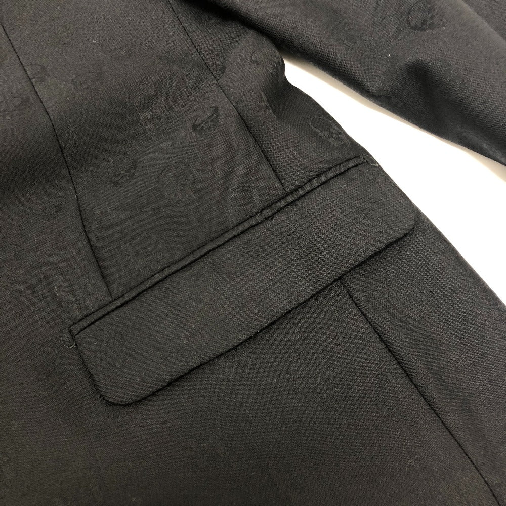 Lucien Pellat-Finet Men's Black Skull Print Tailored Jacket