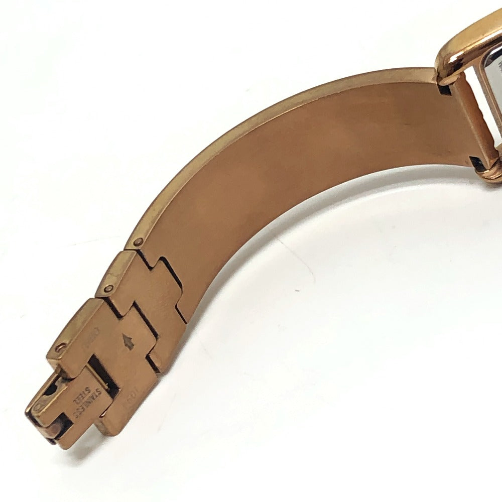 COACH CA.131.7.34.1803 Signature ALLIE Bangle Quartz Watch Wristwatch SS Gold Used