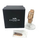 COACH CA.131.7.34.1803 Signature ALLIE Bangle Quartz Watch Wristwatch SS Gold Used