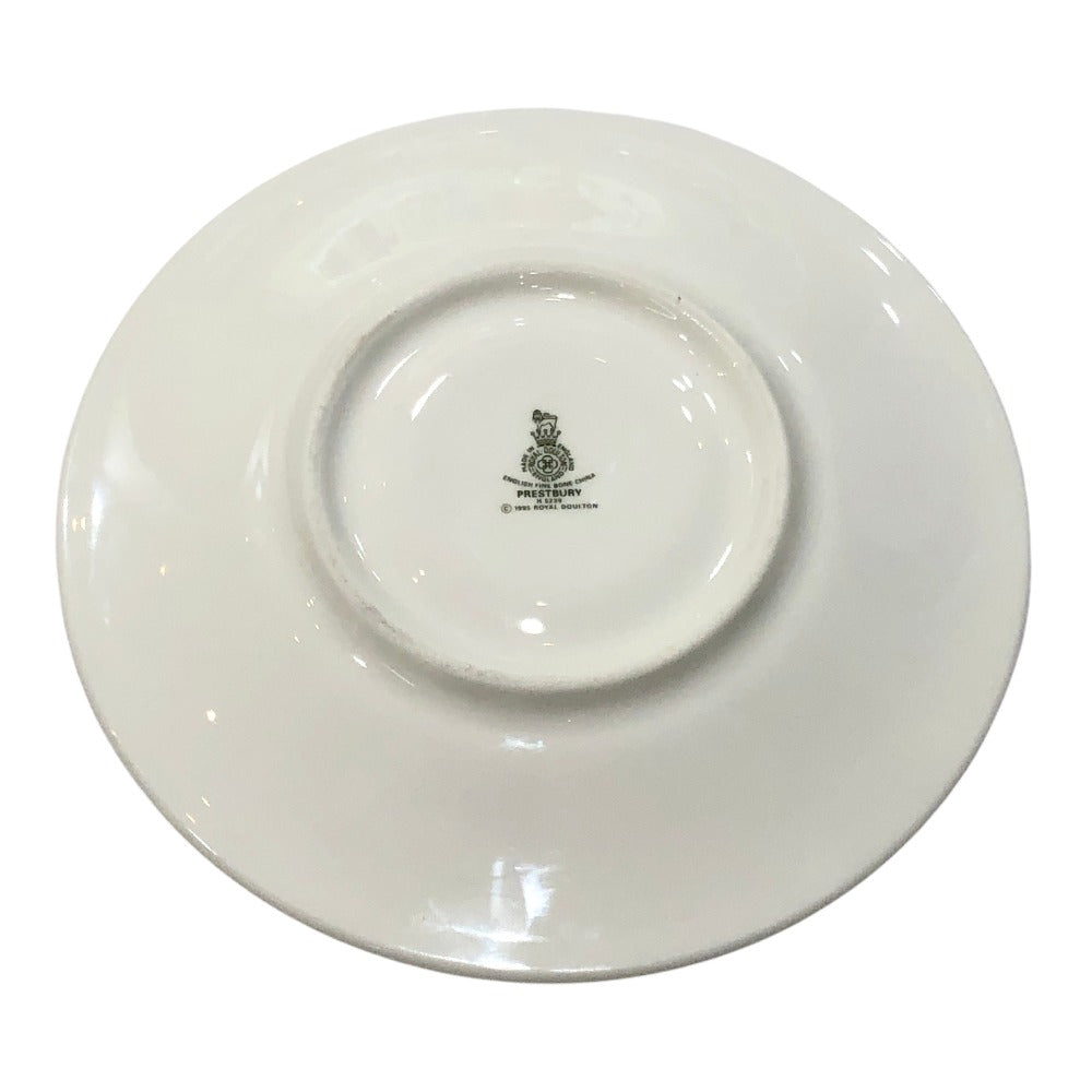 ROYAL DOULTON Fruit & Floral Prestbury Tableware Cup & Saucer Teacup Ceramic Unisex White
