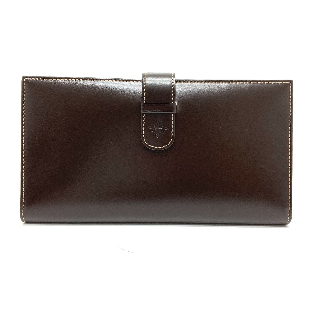 PATEK PHILIPPE Logo Novelty Bi-Fold Travel Pouch/Case in Brown Leather for Men (Not for Sale)