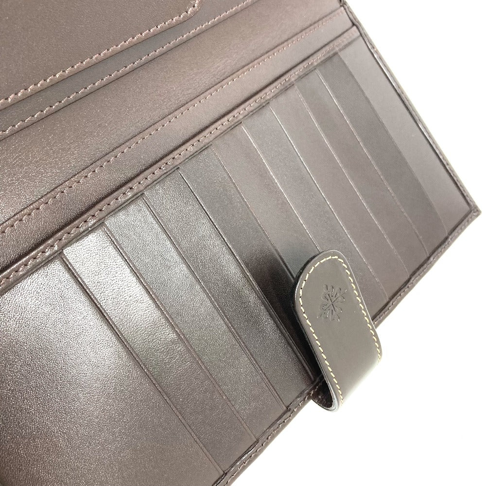 PATEK PHILIPPE Logo Novelty Bi-Fold Travel Pouch/Case in Brown Leather for Men (Not for Sale)