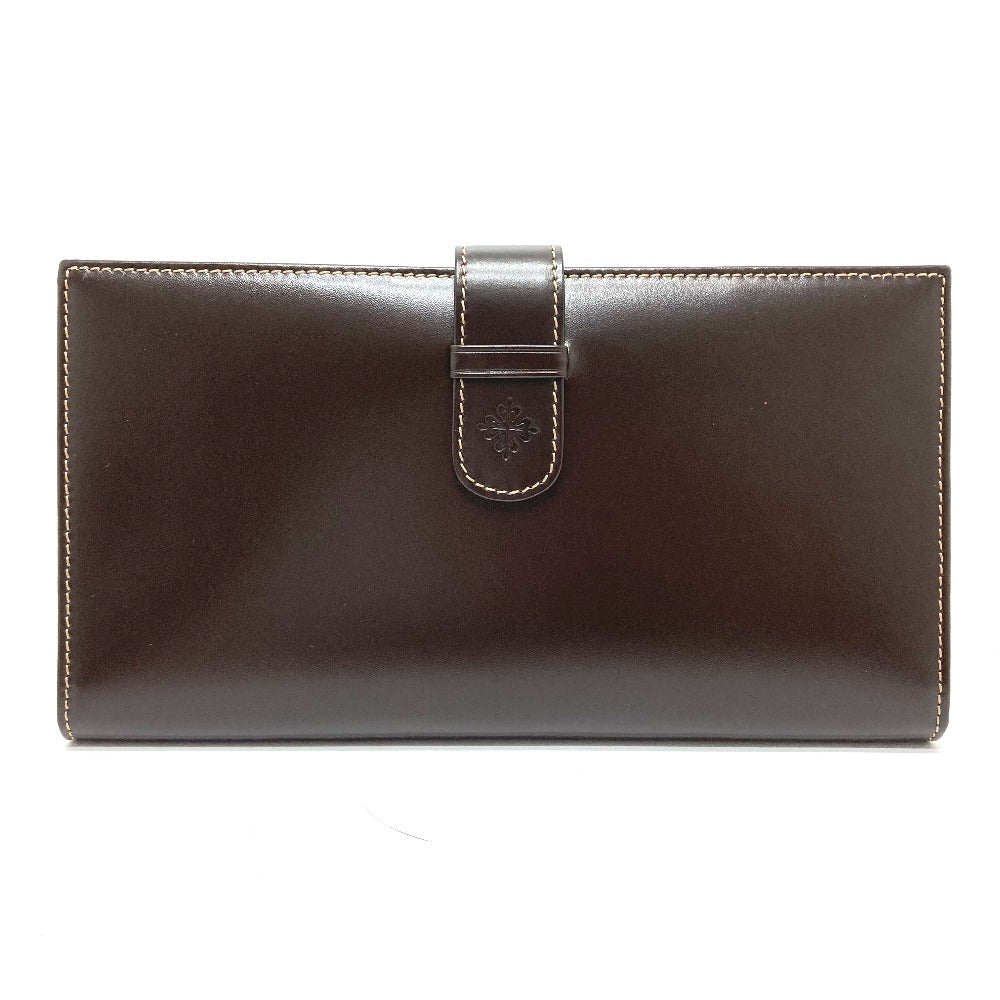 PATEK PHILIPPE Logo Novelty Bi-Fold Travel Pouch/Case in Brown Leather for Men (Not for Sale)