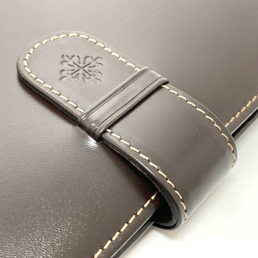 PATEK PHILIPPE Logo Novelty Bi-Fold Travel Pouch/Case in Brown Leather for Men (Not for Sale)