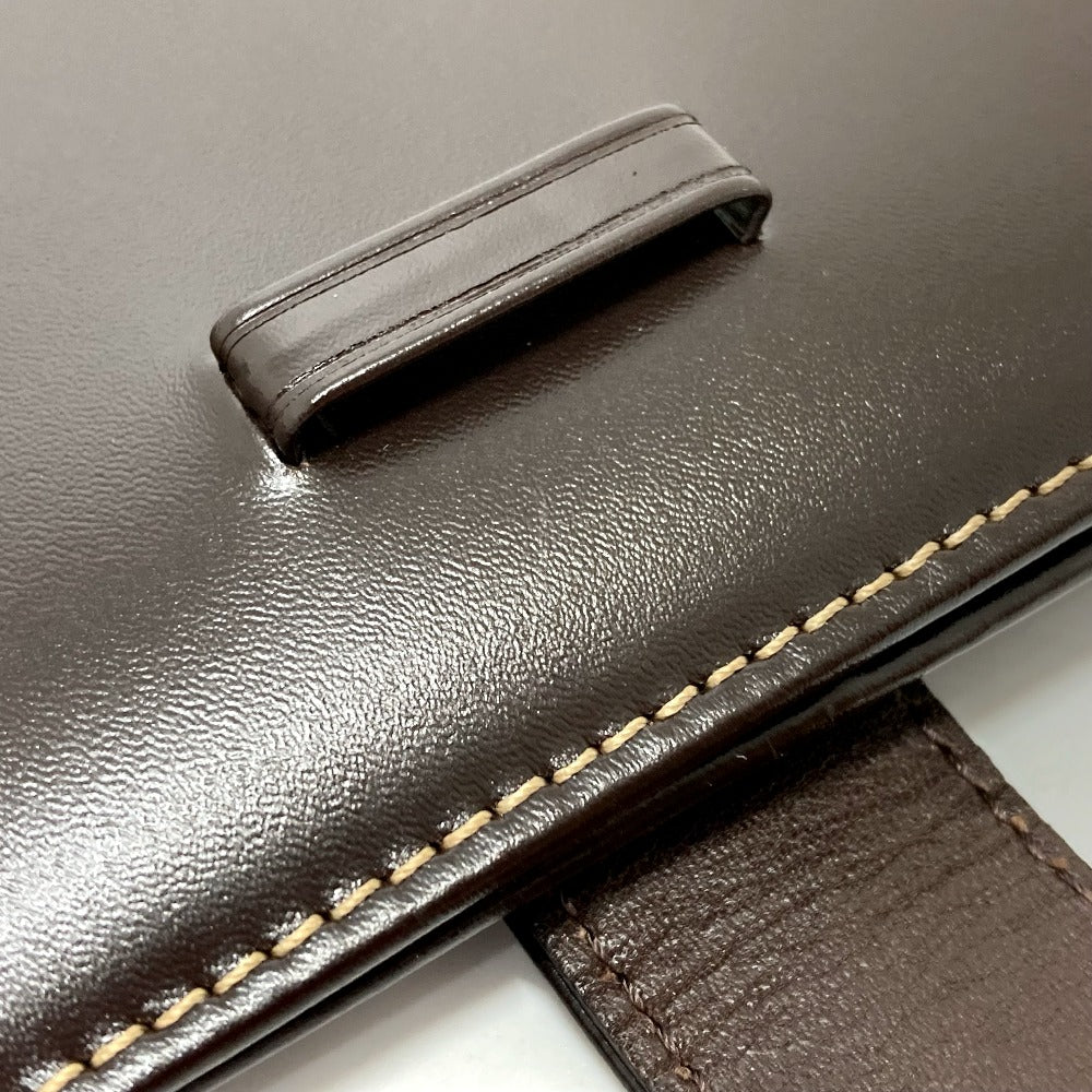 PATEK PHILIPPE Logo Novelty Bi-Fold Travel Pouch/Case in Brown Leather for Men (Not for Sale)