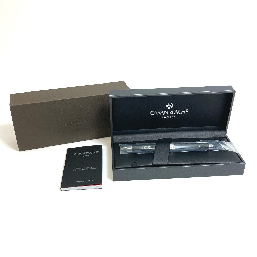 PATEK PHILIPPE and Caran d'Ache Collaboration Stationery Ballpoint Pen, Stainless Steel, Women's, Black