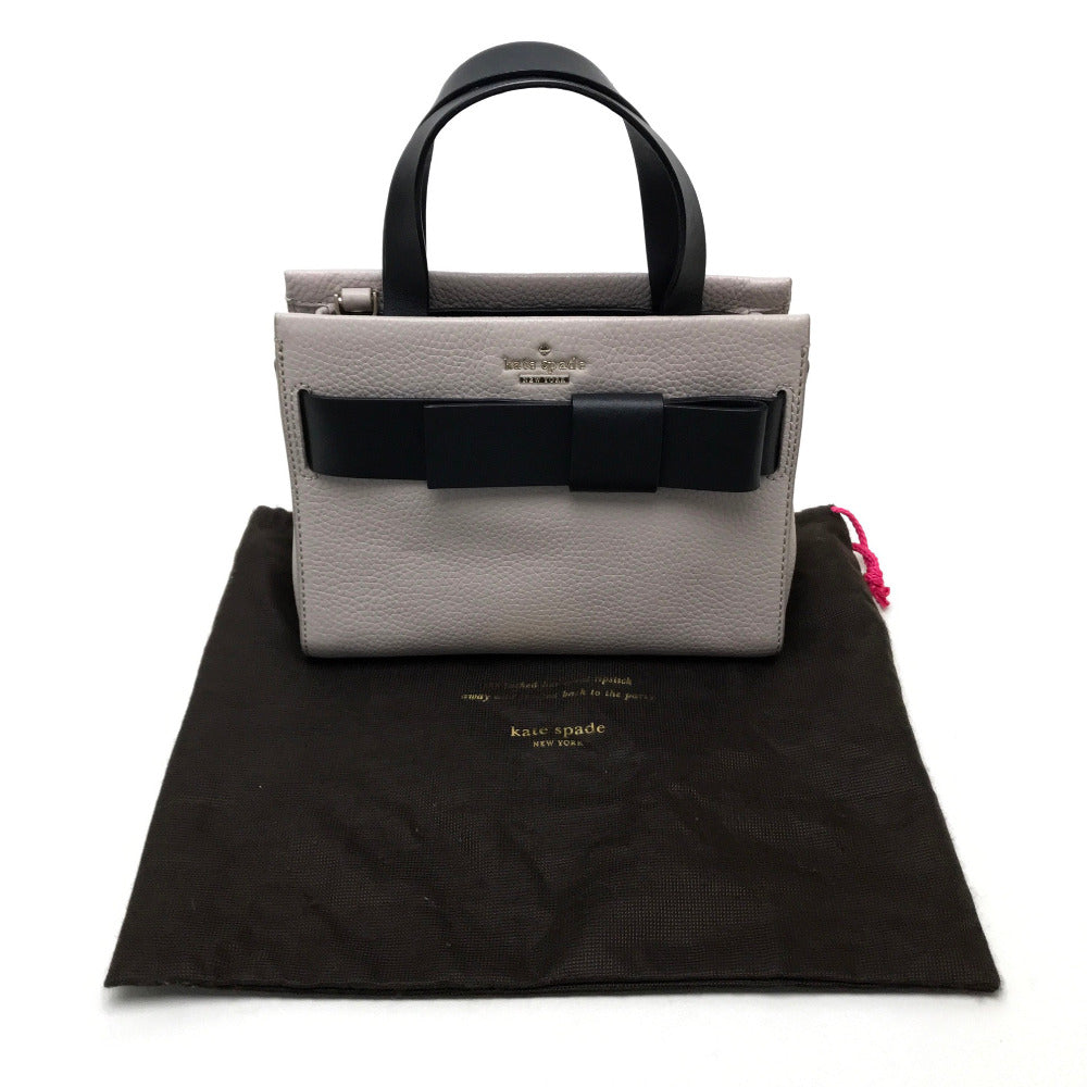 Kate Spade PXRU6082 Poplar Street 2-Way Shoulder/Handbag, Women's Leather, Gray/Black