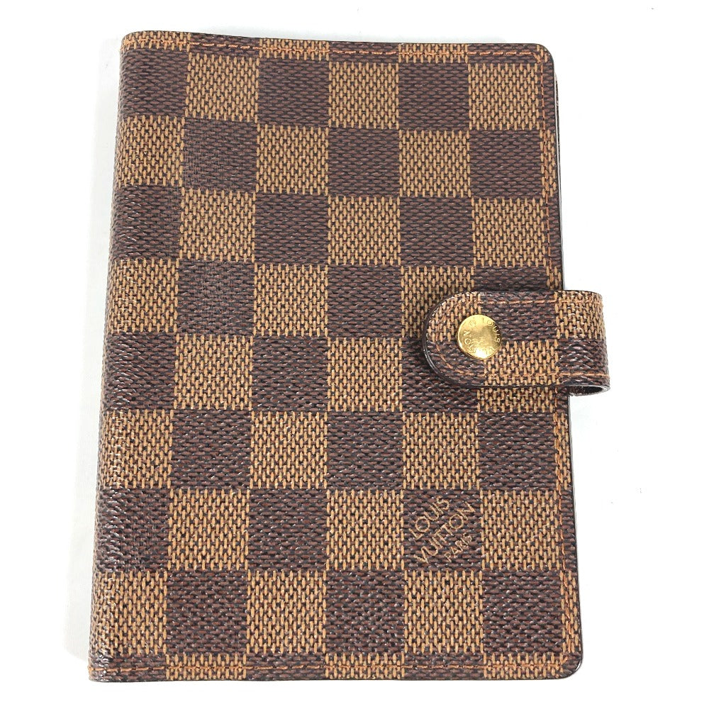 LOUIS VUITTON R20700 ダミエ アジェンダPM システム手帳 ステーショナリー 手帳カバー ダミエキャンバス レディース エベヌ ブラウン