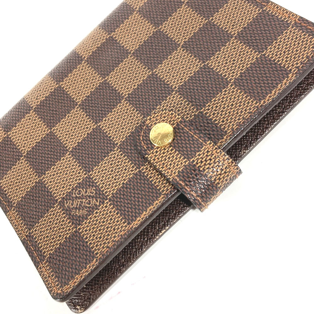 LOUIS VUITTON R20700 ダミエ アジェンダPM システム手帳 ステーショナリー 手帳カバー ダミエキャンバス レディース エベヌ ブラウン