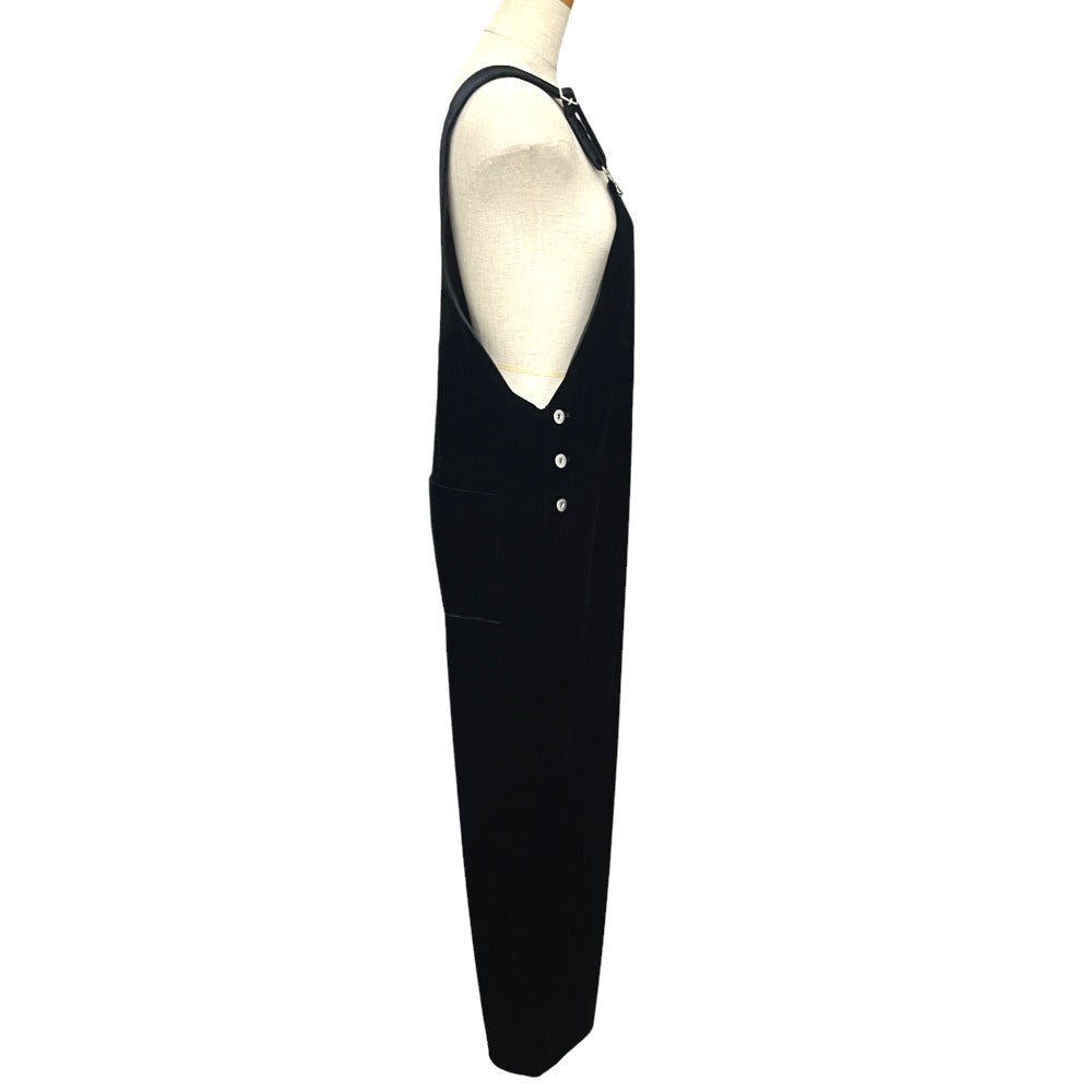 UNITED ARROWS 1526-144-3605 Overalls Apparel Jumpsuit Velour Women's Black