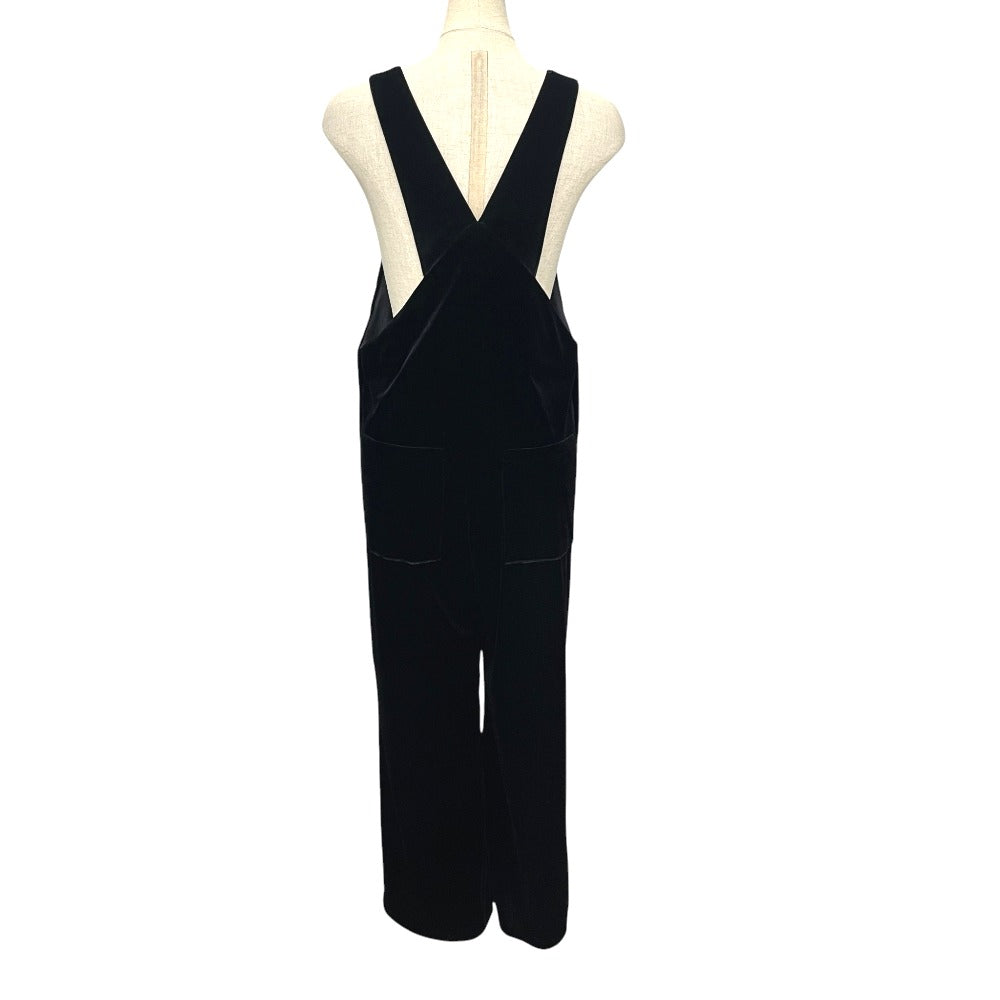 UNITED ARROWS 1526-144-3605 Overalls Apparel Jumpsuit Velour Women's Black