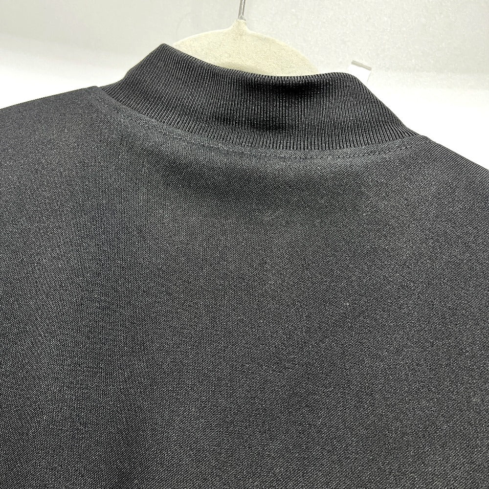JIL SANDER J22BN0126 Spring/Summer 2023 Button-Front Bomber Jacket, Polyester, Men's, Black