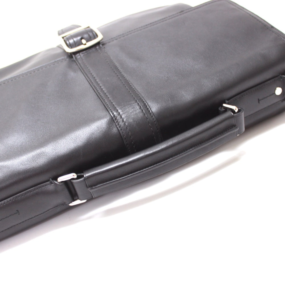 COACH F70096 Leather Handbag Business Bag Men's Black