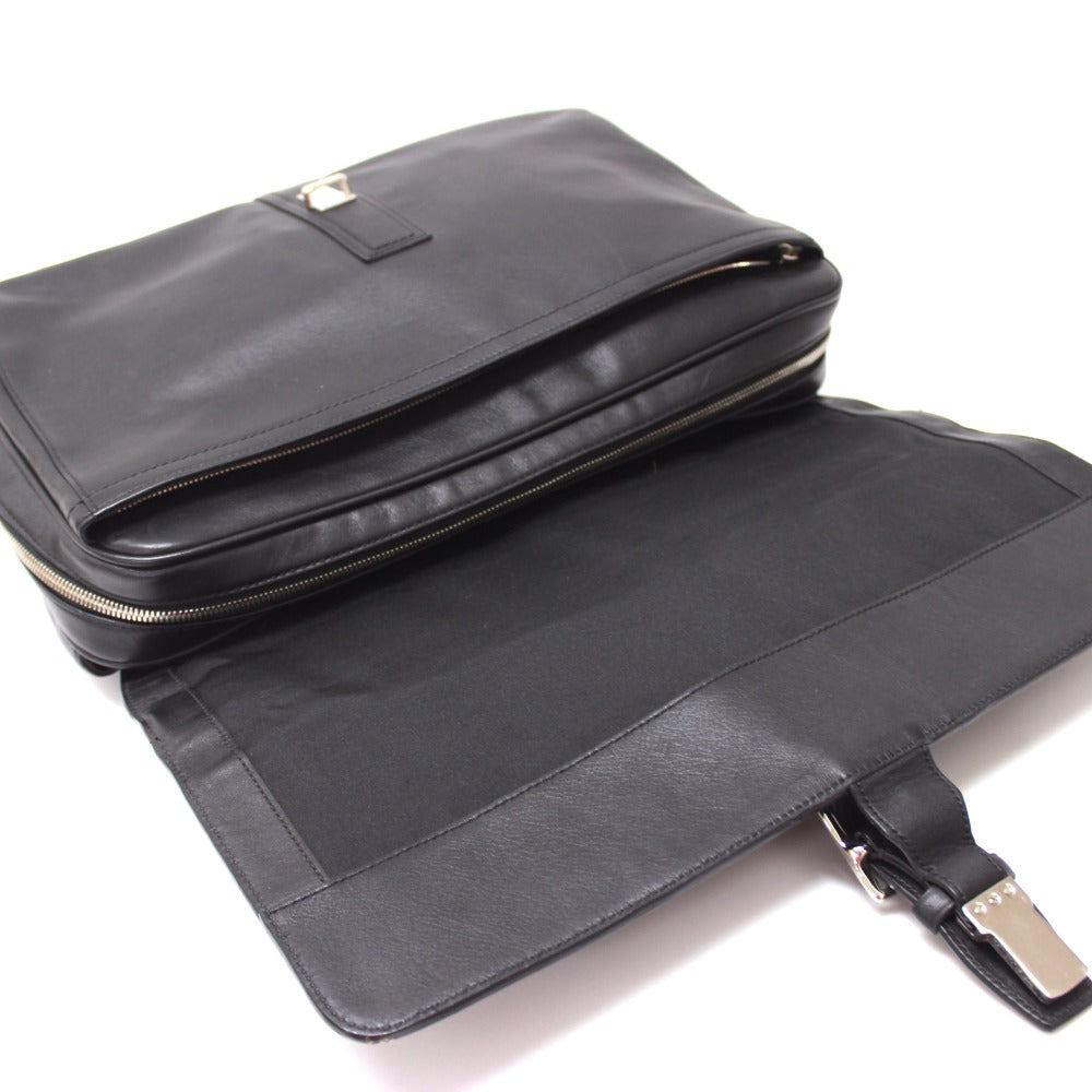 COACH F70096 Leather Handbag Business Bag Men's Black