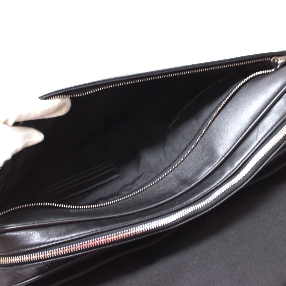 COACH F70096 Leather Handbag Business Bag Men's Black