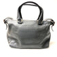 COACH 21140 テクスチャード レガシー サッチェル カバン ショルダーバッグ レザー レディース チャコールグレー グレー