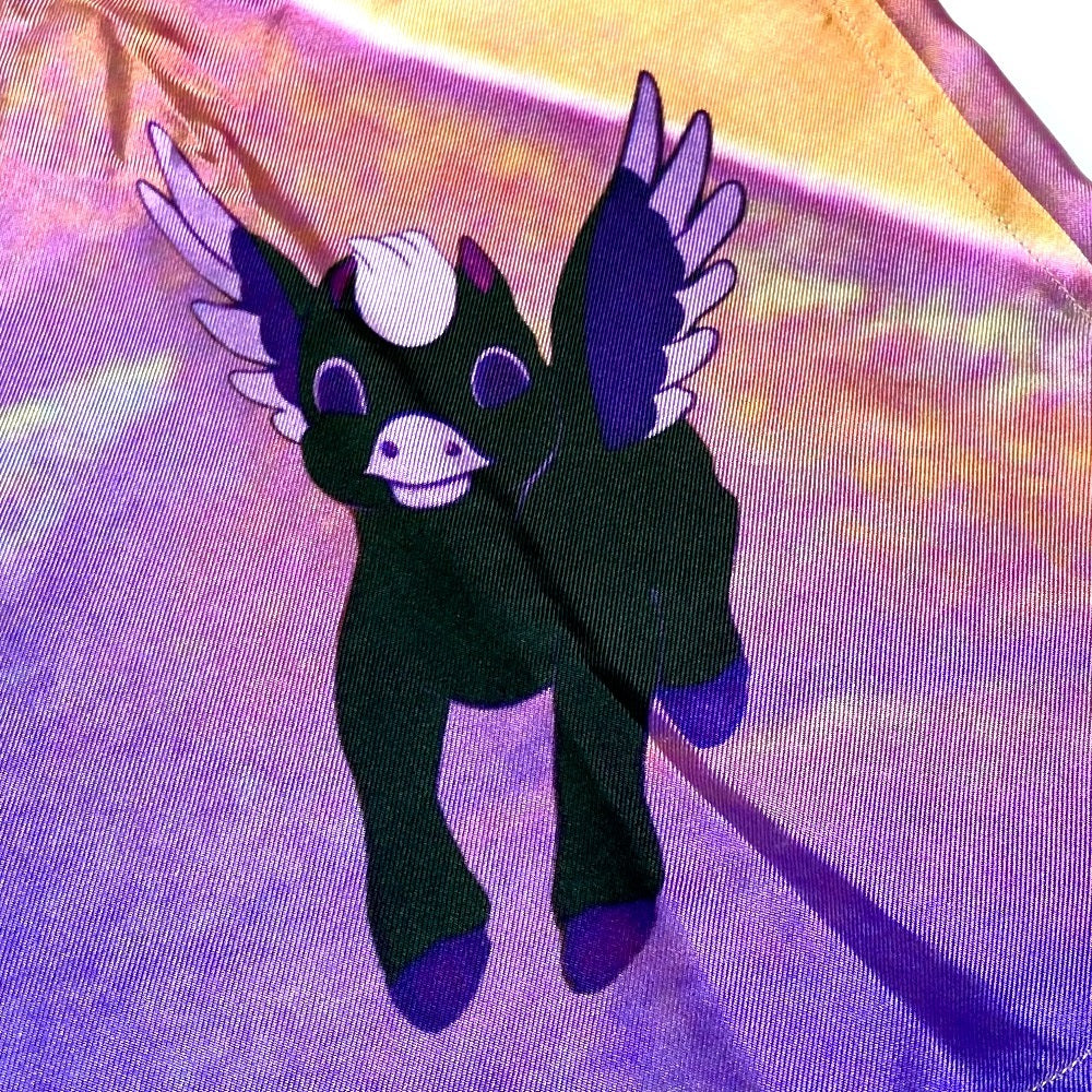 Stella McCartney 620003 Disney Fantasia ディズニーファンタジア アパレル トップス 2022SS 半袖シャツ シルク ユニセックス マルチカラー