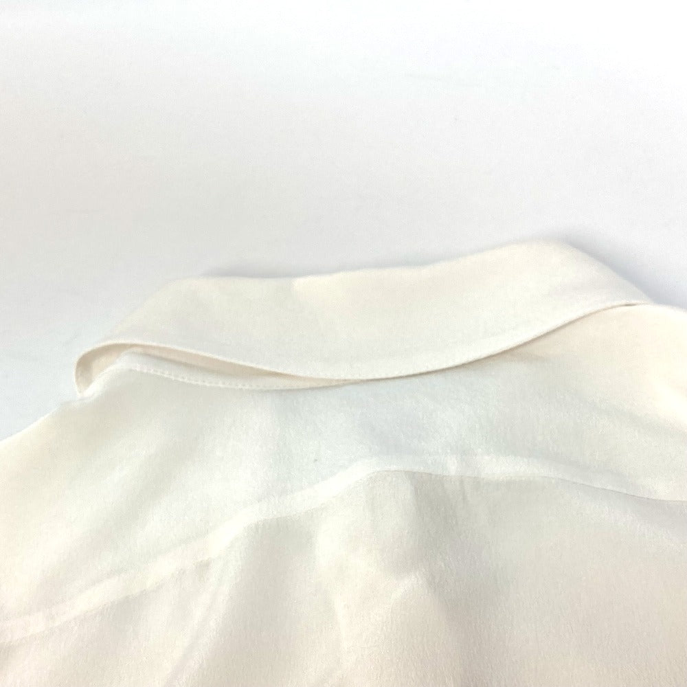 Stella McCartney 606912 Spread Collar Shirt, Apparel Top, Blouse, Long Sleeve Shirt, Silk, Women's, Ivory, White