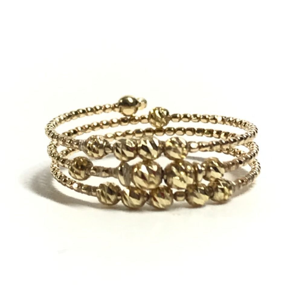 Vendome Aoyama Gold K18 18K K10YG Eclat Lace Wire Accessory Jewelry Ring K10YG Gold Used