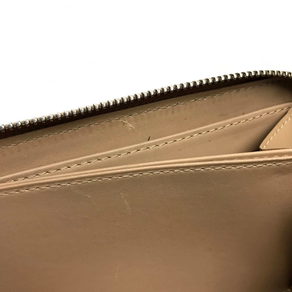 LOUIS VUITTON M91470 Vernis Zippy Wallet, Round Zip Long Wallet, Patent Leather, Women's, Noisette Beige