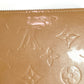 LOUIS VUITTON M91470 Vernis Zippy Wallet, Round Zip Long Wallet, Patent Leather, Women's, Noisette Beige
