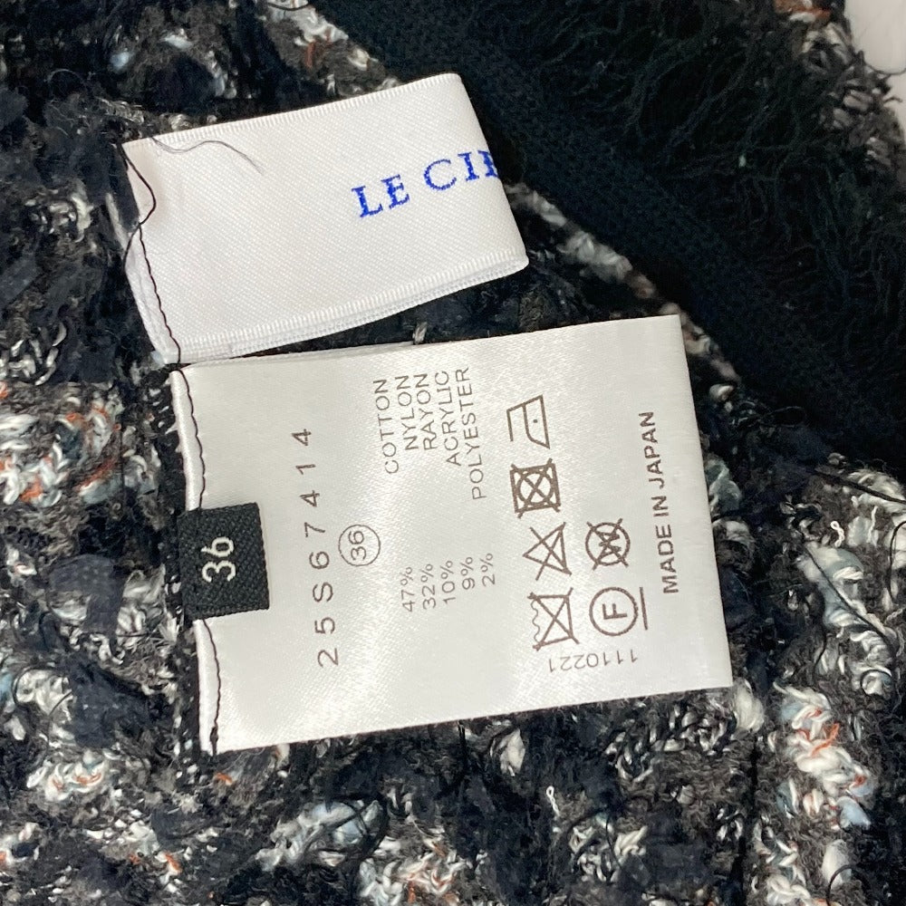 LE CIEL BLEU 25Ｓ61413 25Ｓ61414 ツイード アパレル カーディガン＆スカート トップス ボトムス セットアップ コットン レディース ブラック