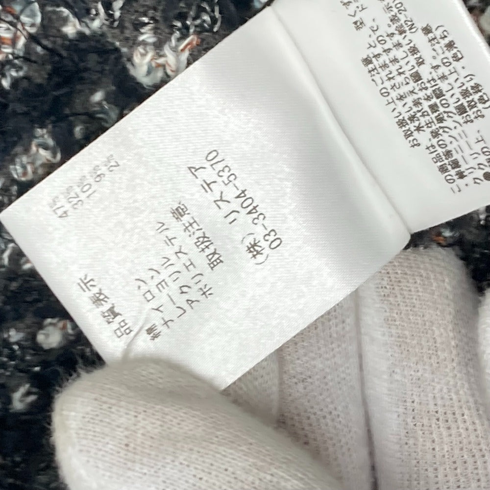 LE CIEL BLEU 25Ｓ61413 25Ｓ61414 ツイード アパレル カーディガン＆スカート トップス ボトムス セットアップ コットン レディース ブラック