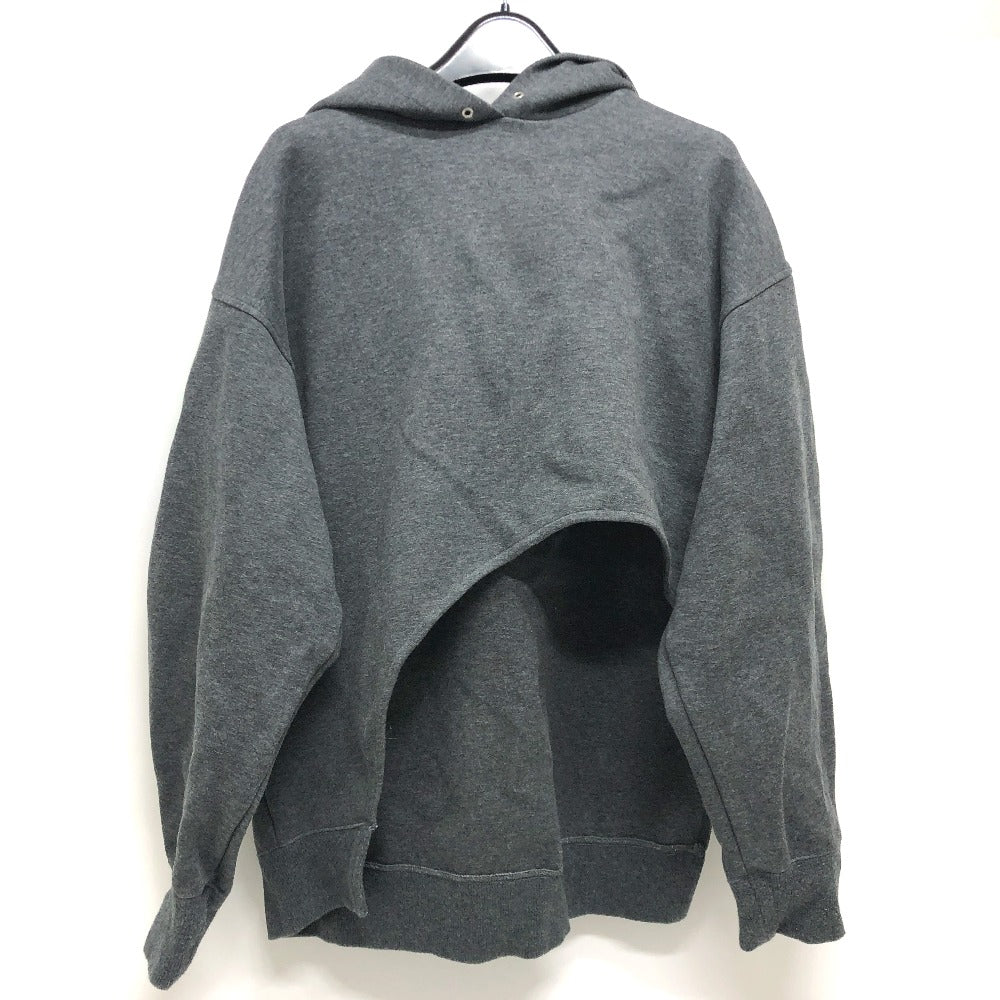 LE CIEL BLEU 25A62409 Cutout Apparel Pullover Hoodie, Cotton, Women's, Gray