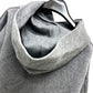 LE CIEL BLEU 25A62409 Cutout Apparel Pullover Hoodie, Cotton, Women's, Gray