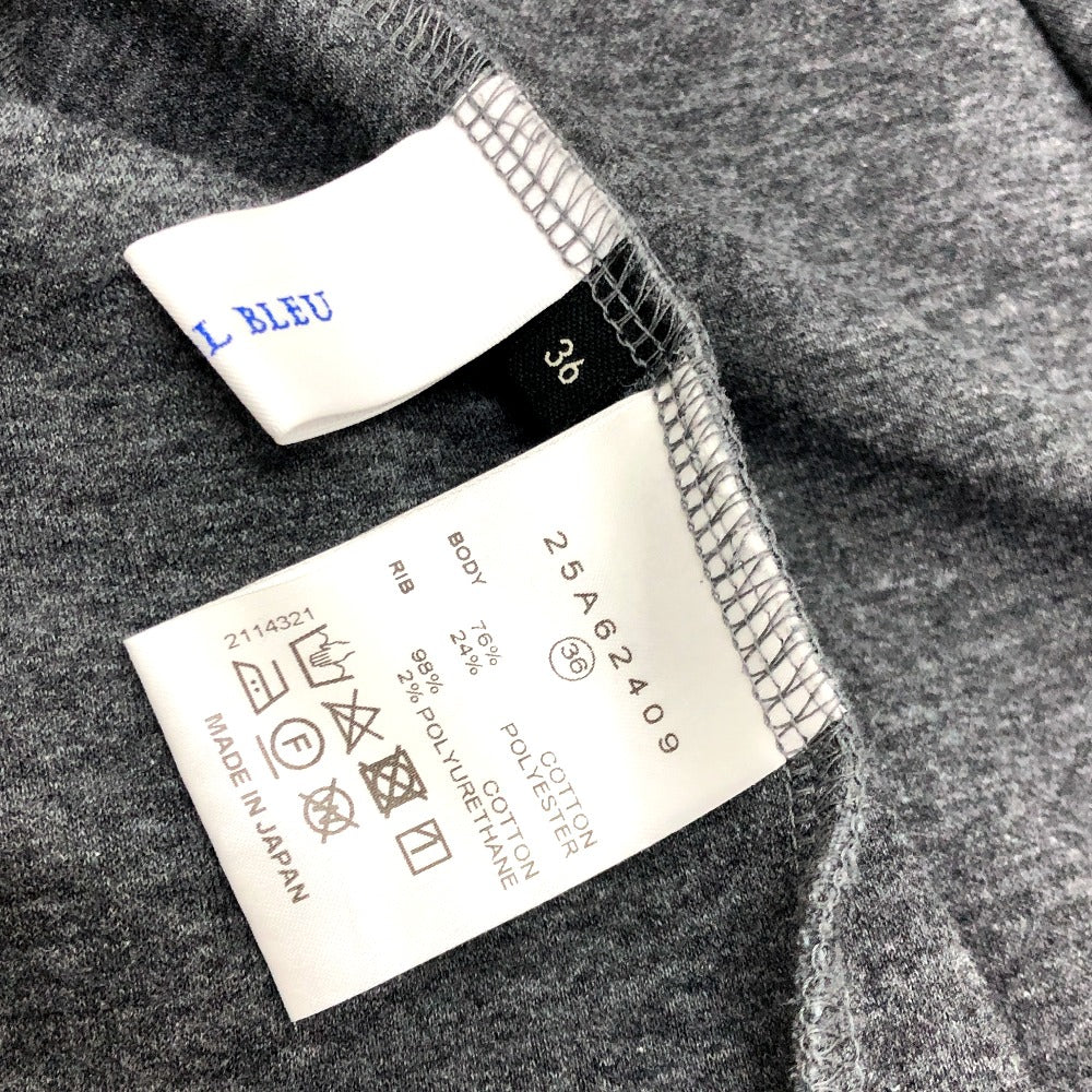 LE CIEL BLEU 25A62409 Cutout Apparel Pullover Hoodie, Cotton, Women's, Gray
