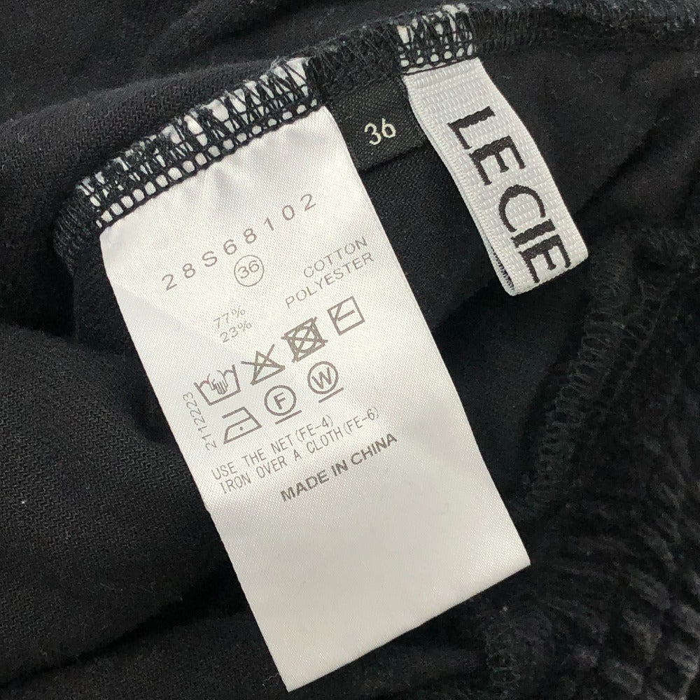 LE CIEL BLEU 28S68102 ブリーチドベロア スウェットパンツ アパレル ボトムス パンツ コットン レディース ブラック