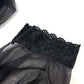LE CIEL BLEU 19Ａ63205 オーバーサイズ アパレル 半袖 シースルー 半袖Ｔシャツ コットン レディース ブラック
