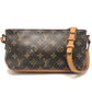 LOUIS VUITTON M51240 Trotter Shoulder Bag, Monogram Canvas, Brown