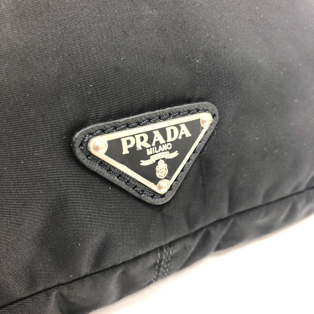 PRADA 三角プレート セカンドバッグ クラッチバック バック クラッチバッグ ナイロン レディース ブラック