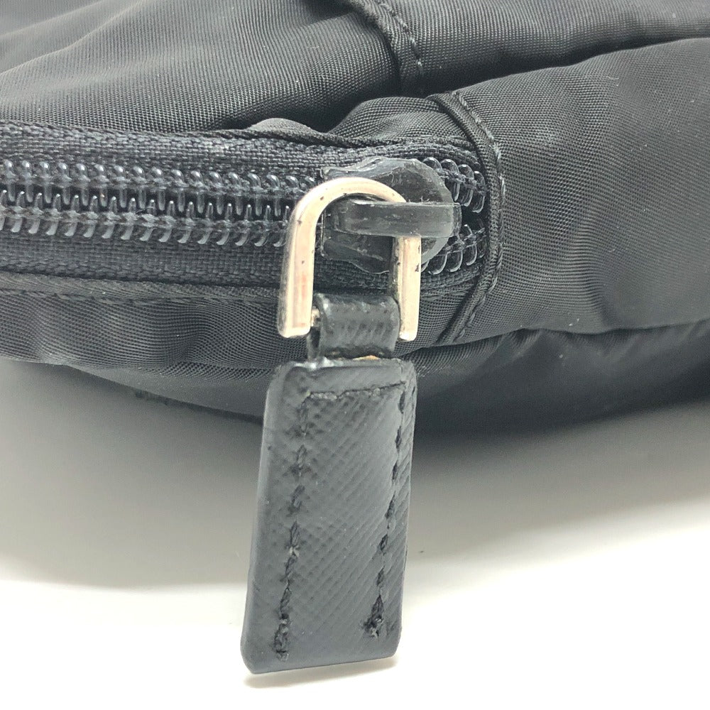 PRADA 三角プレート セカンドバッグ クラッチバック バック クラッチバッグ ナイロン レディース ブラック