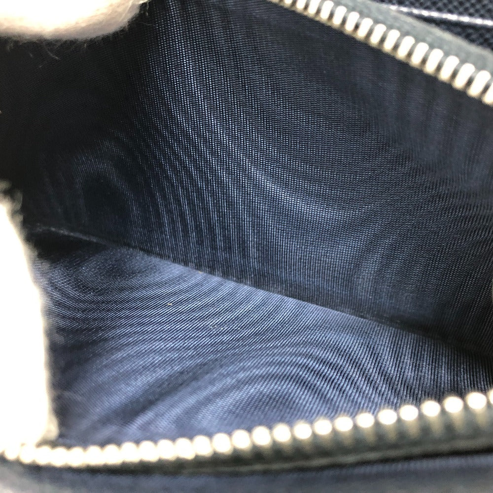 PRADA 2ML188 ロゴ ラウンドファスナー 財布 ウォレット 長財布 サフィアーノレザー ユニセックス ブルー