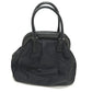 PRADA ハート ビジュー カバン ハンドバッグ ナイロン/レザー レディース ブラック - brandshop-reference