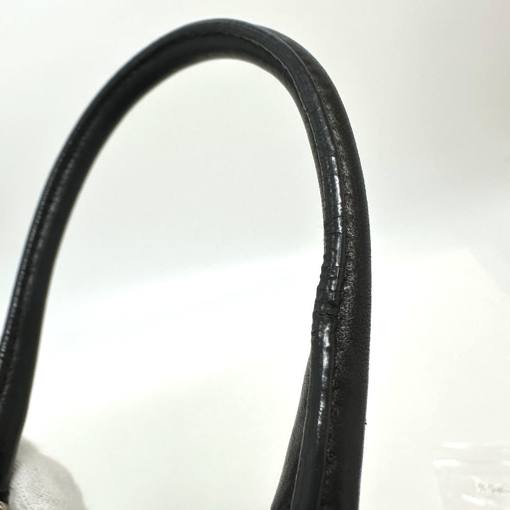 PRADA ハート ビジュー カバン ハンドバッグ ナイロン/レザー レディース ブラック - brandshop-reference