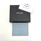 PRADA 1MC025 Embossed Logo Pass Case/Business Card Case/Card Case in Saffiano Leather, Light Blue
