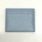 PRADA 1MC025 Embossed Logo Pass Case/Business Card Case/Card Case in Saffiano Leather, Light Blue
