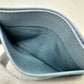 PRADA 1MC025 Embossed Logo Pass Case/Business Card Case/Card Case in Saffiano Leather, Light Blue