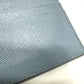 PRADA 1MC025 Embossed Logo Pass Case/Business Card Case/Card Case in Saffiano Leather, Light Blue