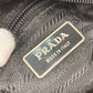 PRADA 斜め掛け ポシェット カバン トライアングルロゴ 三角ロゴ プレート フラット ショルダーバッグ ナイロン レディース ブラック